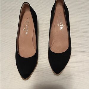 VISCATA Women's Elegant Black Espadrilles